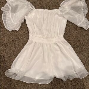 Endless Rose White Romper